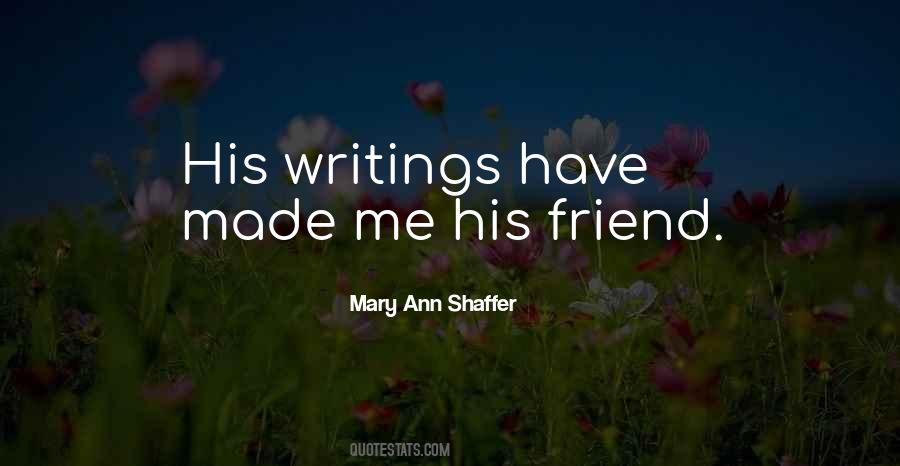 Mary Ann Shaffer Quotes #1118636