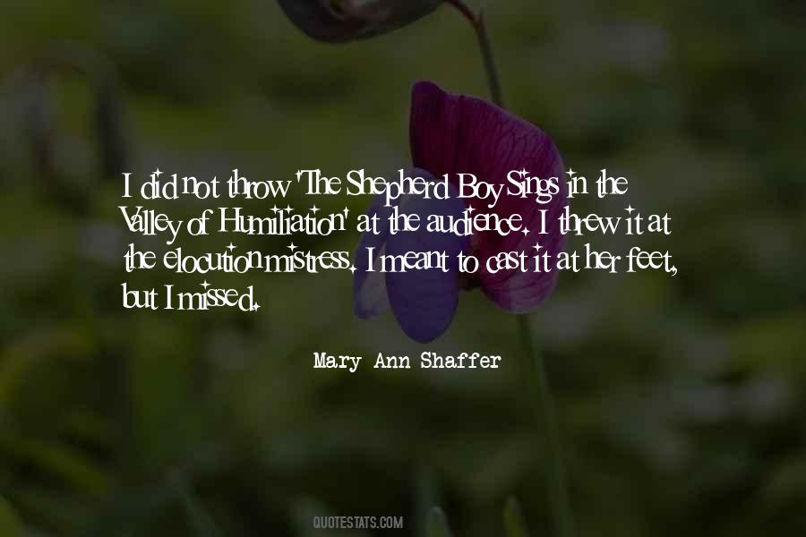 Mary Ann Shaffer Quotes #878124