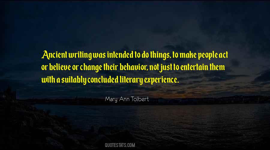 Mary Ann Tolbert Quotes #782920