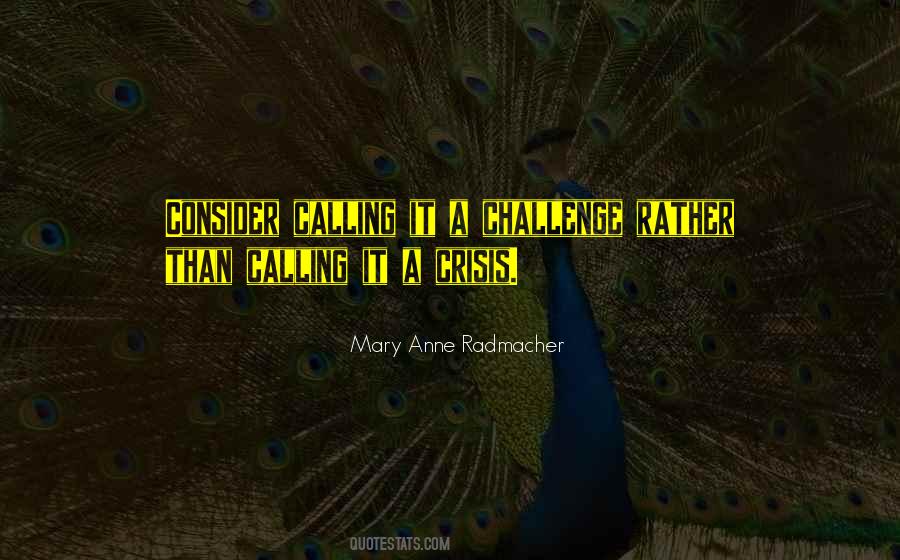 Mary Anne Radmacher Quotes #1438882