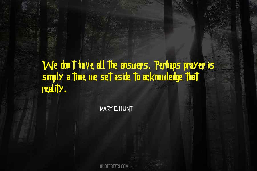 Mary E. Hunt Quotes #502317