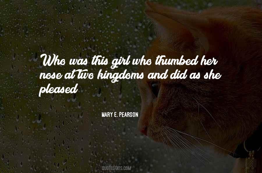 Mary E. Pearson Quotes #328195