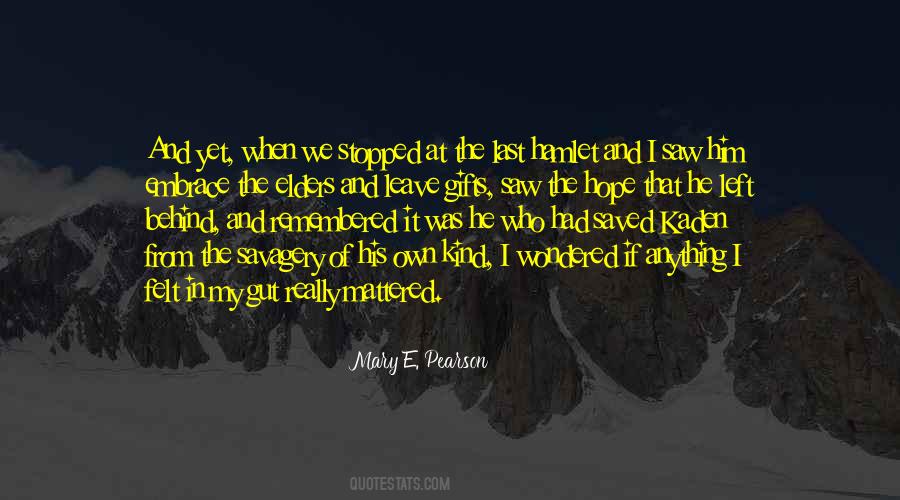 Mary E. Pearson Quotes #503234