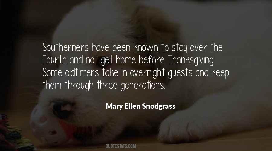 Mary Ellen Snodgrass Quotes #176936