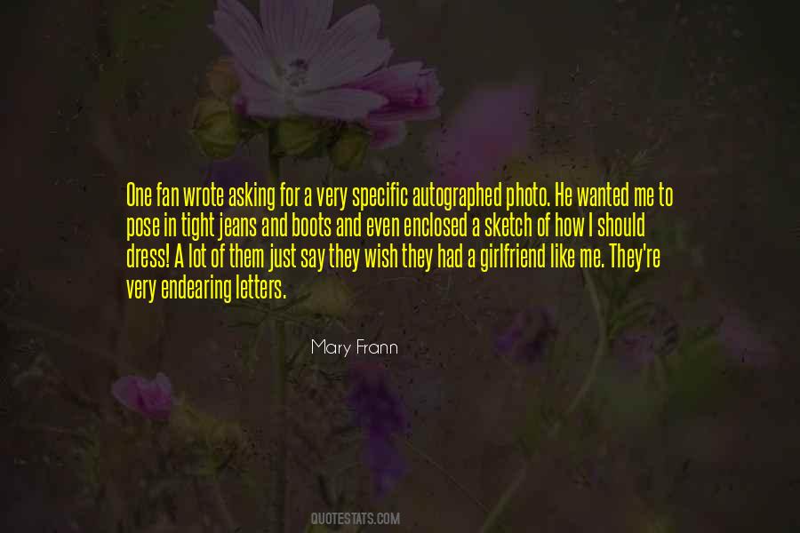 Mary Frann Quotes #1276441