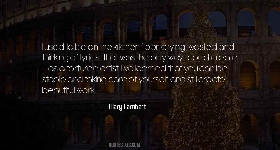 Mary Lambert Quotes #1204200