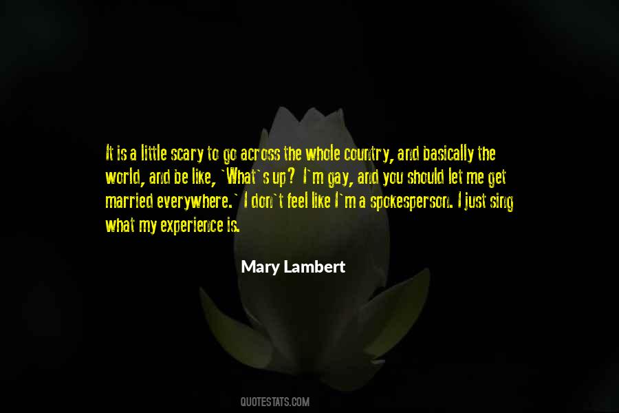 Mary Lambert Quotes #1443297