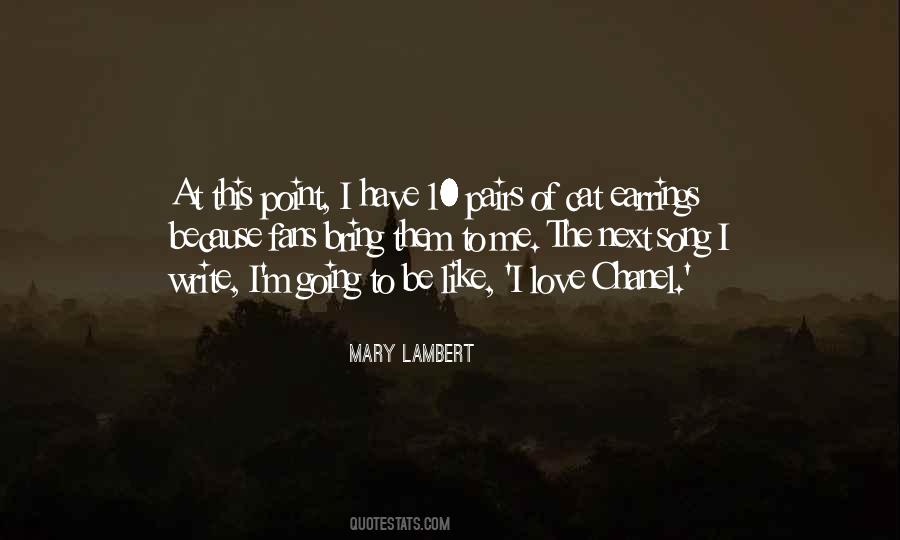 Mary Lambert Quotes #1513138