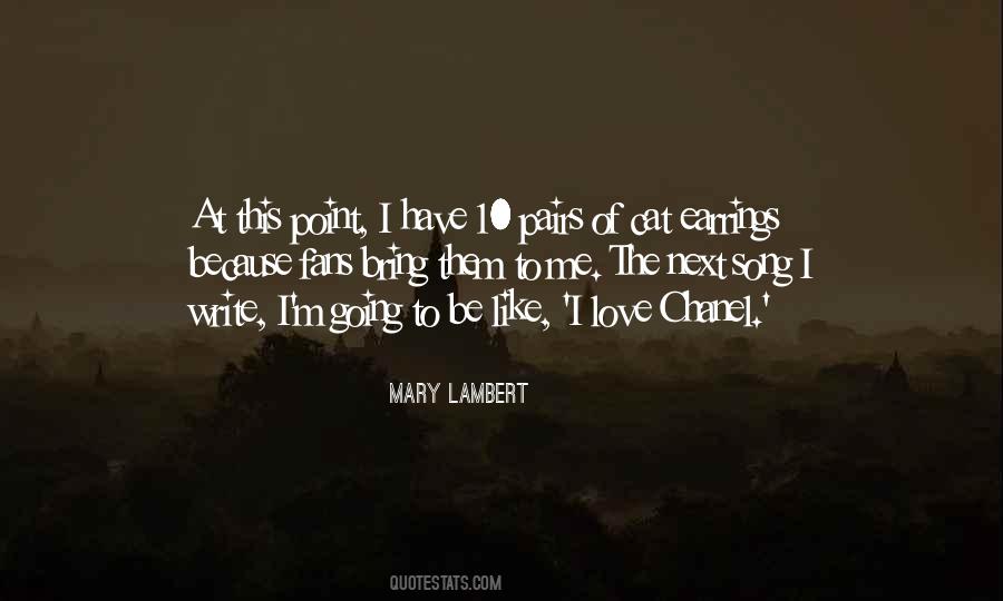 Mary Lambert Quotes #1513138