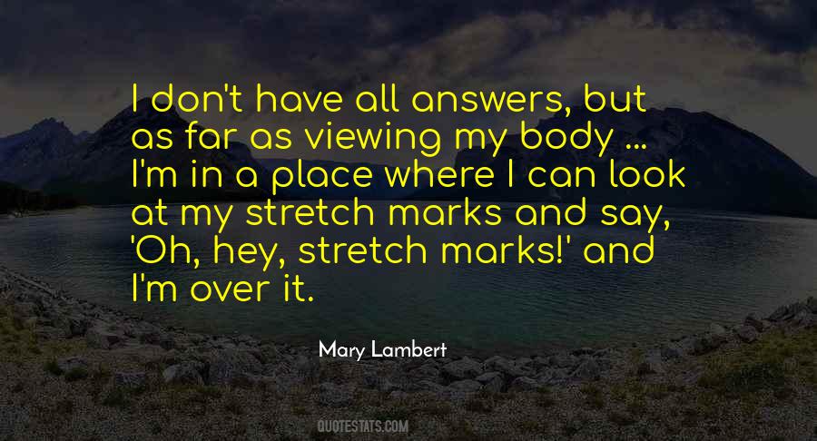 Mary Lambert Quotes #1750065