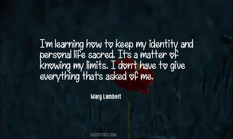 Mary Lambert Quotes #570308