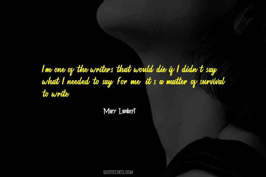 Mary Lambert Quotes #605135