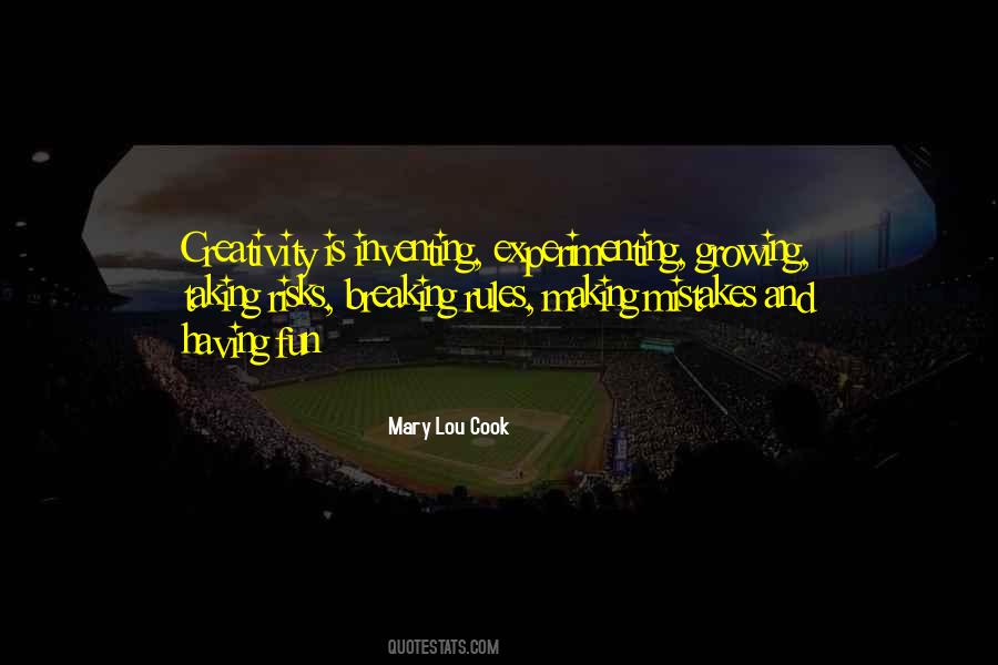 Mary Lou Cook Quotes #41827