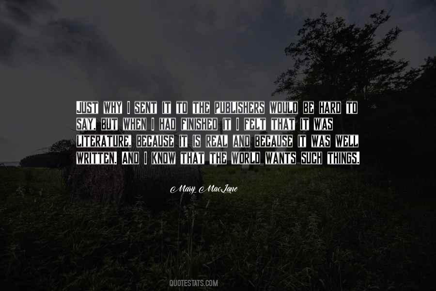 Mary MacLane Quotes #538762