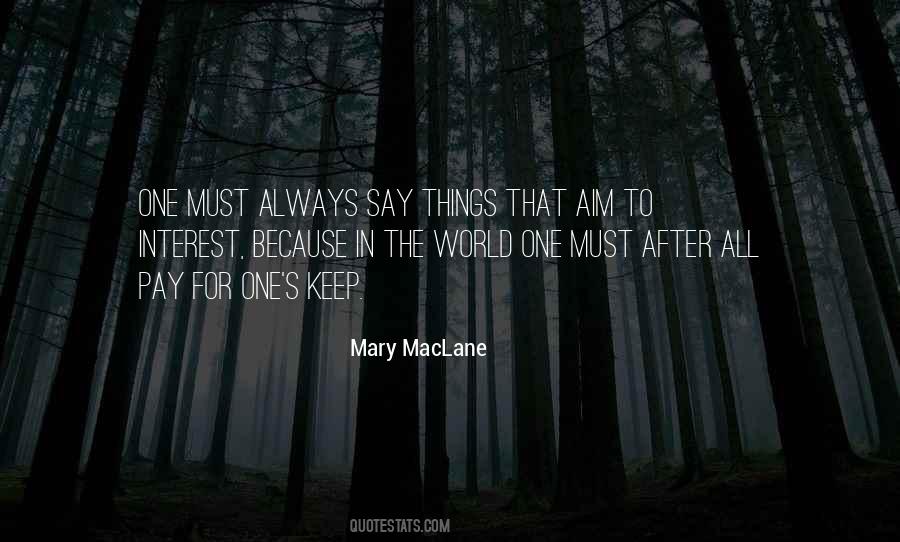 Mary MacLane Quotes #655572
