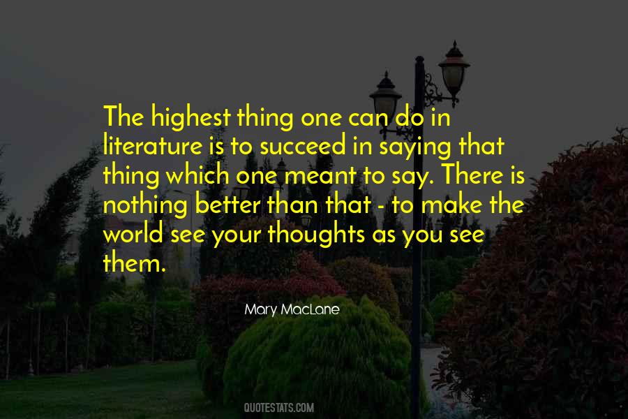 Mary MacLane Quotes #968737