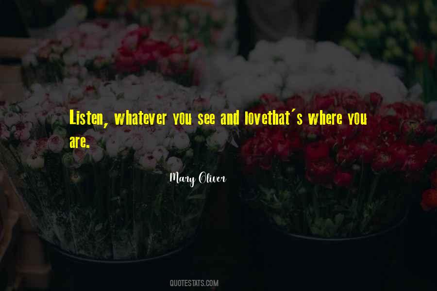 Mary Oliver Quotes #577335