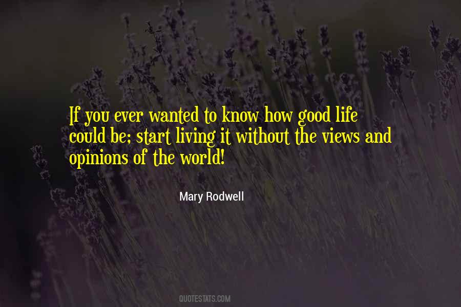 Mary Rodwell Quotes #803628