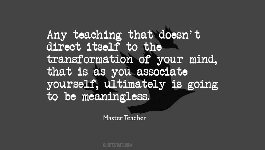 Master Teacher Quotes #1299731