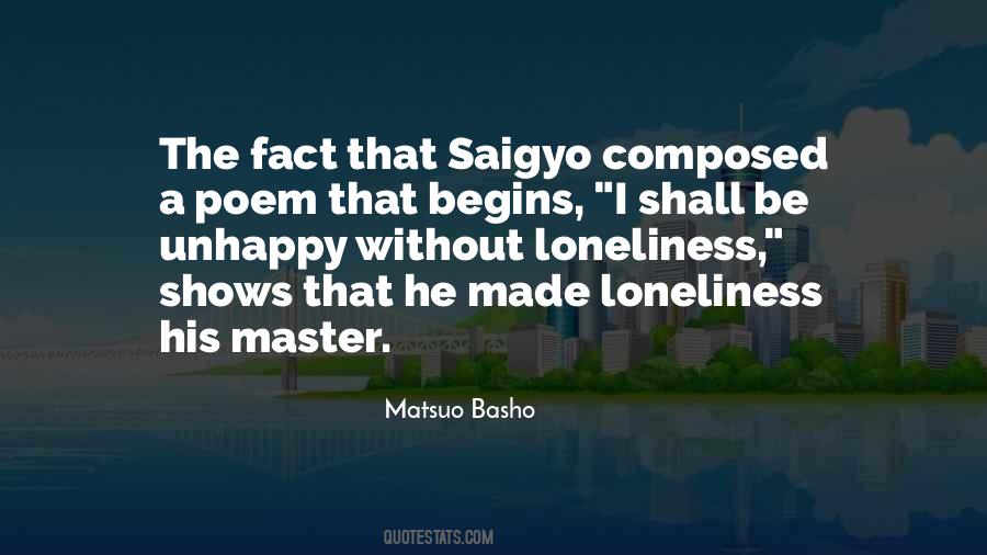 Matsuo Basho Quotes #1758459