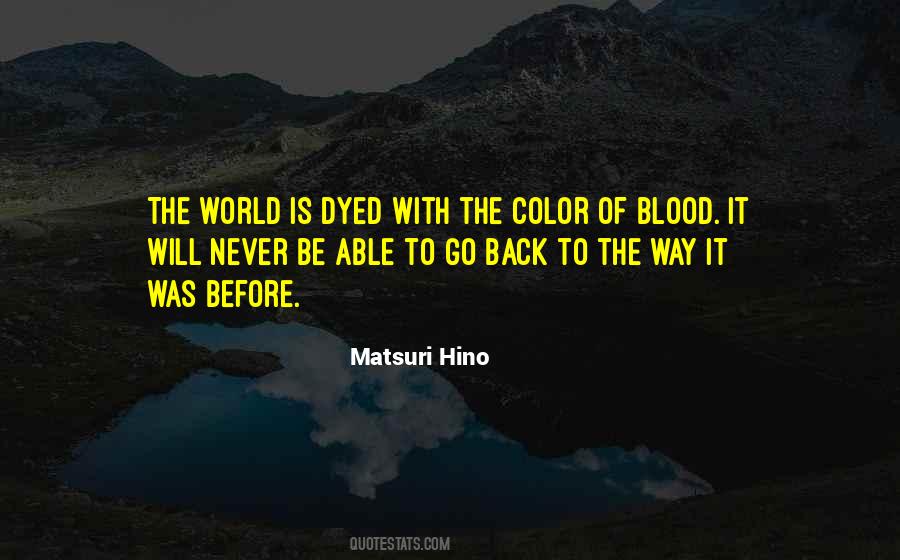 Matsuri Hino Quotes #709229