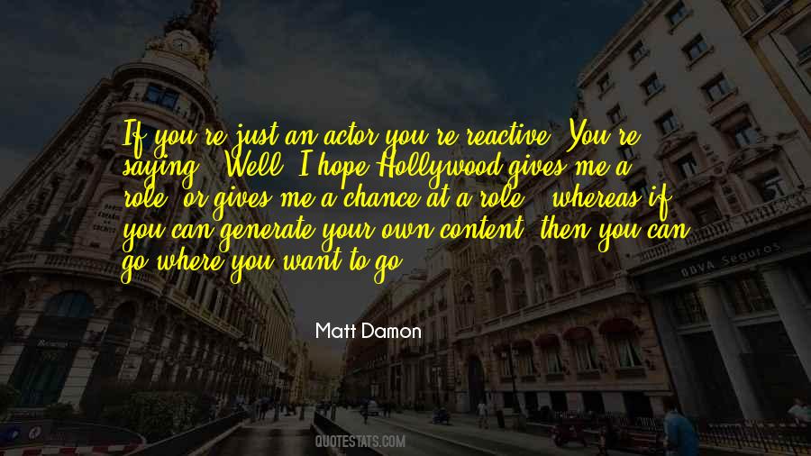 Matt Damon Quotes #97415