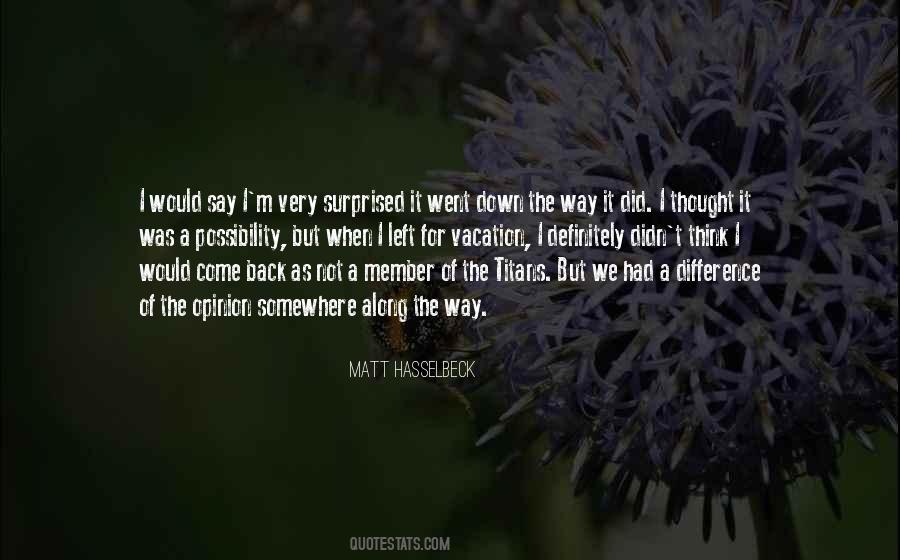 Matt Hasselbeck Quotes #1225152