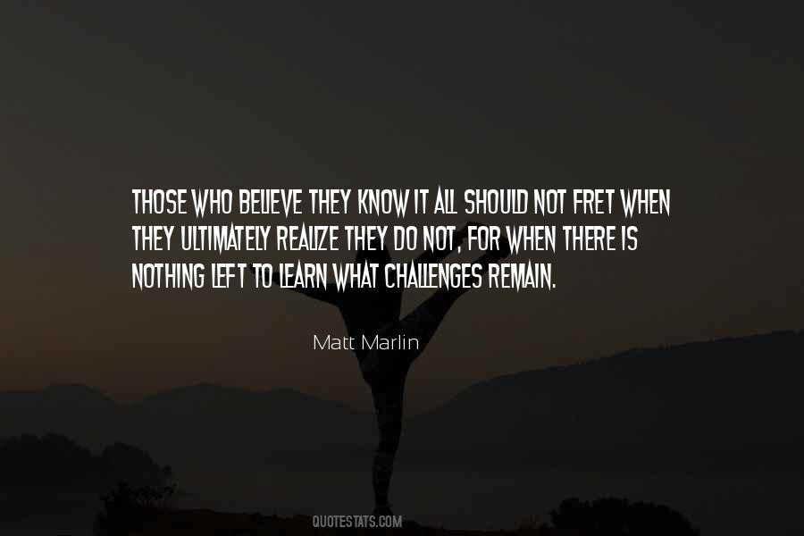 Matt Marlin Quotes #626080