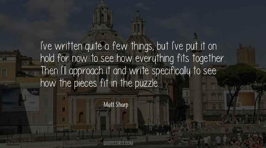 Matt Sharp Quotes #1320666