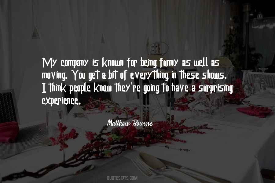 Matthew Bourne Quotes #849224