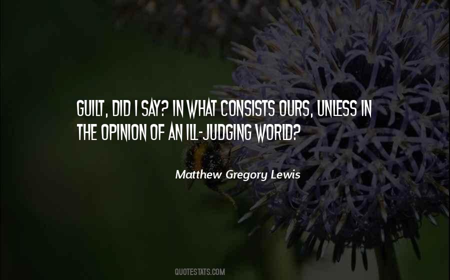 Matthew Gregory Lewis Quotes #479478