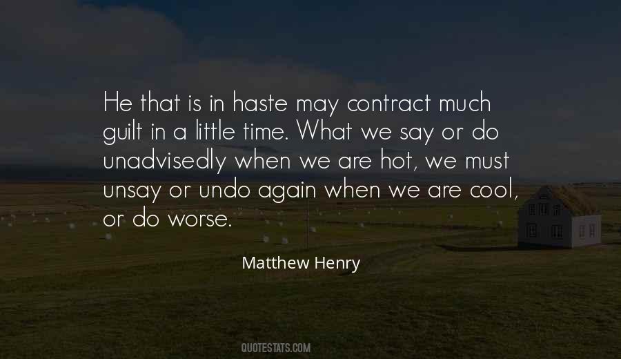Matthew Henry Quotes #760517
