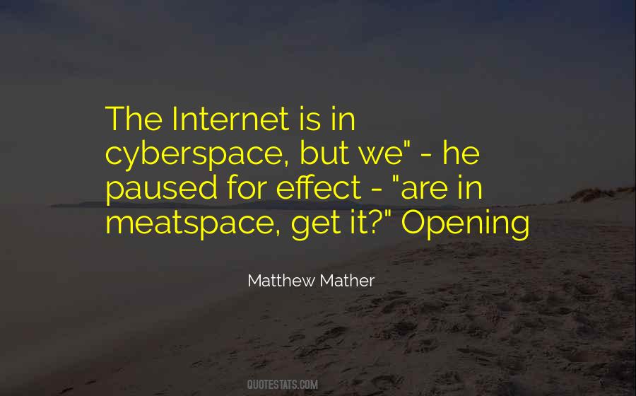 Matthew Mather Quotes #349016