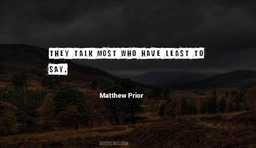 Matthew Prior Quotes #1078456
