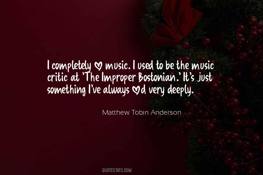 Matthew Tobin Anderson Quotes #860224