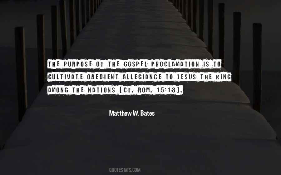 Matthew W. Bates Quotes #412412