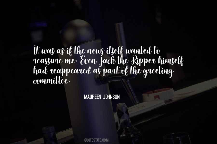 Maureen Johnson Quotes #1759849