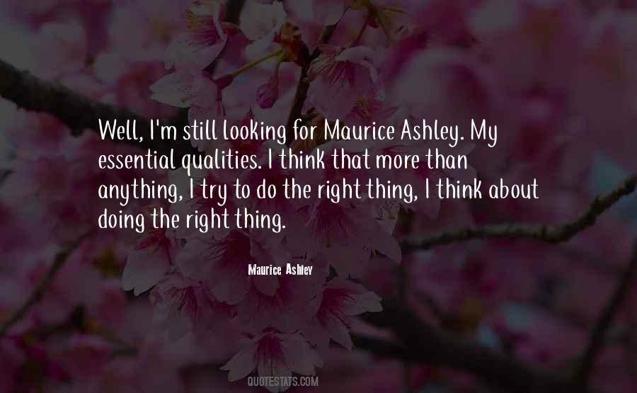 Maurice Ashley Quotes #734908