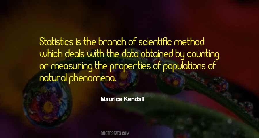 Maurice Kendall Quotes #639710