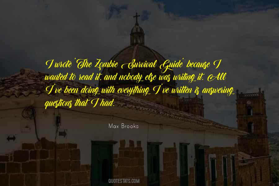 Max Brooks Quotes #1788963