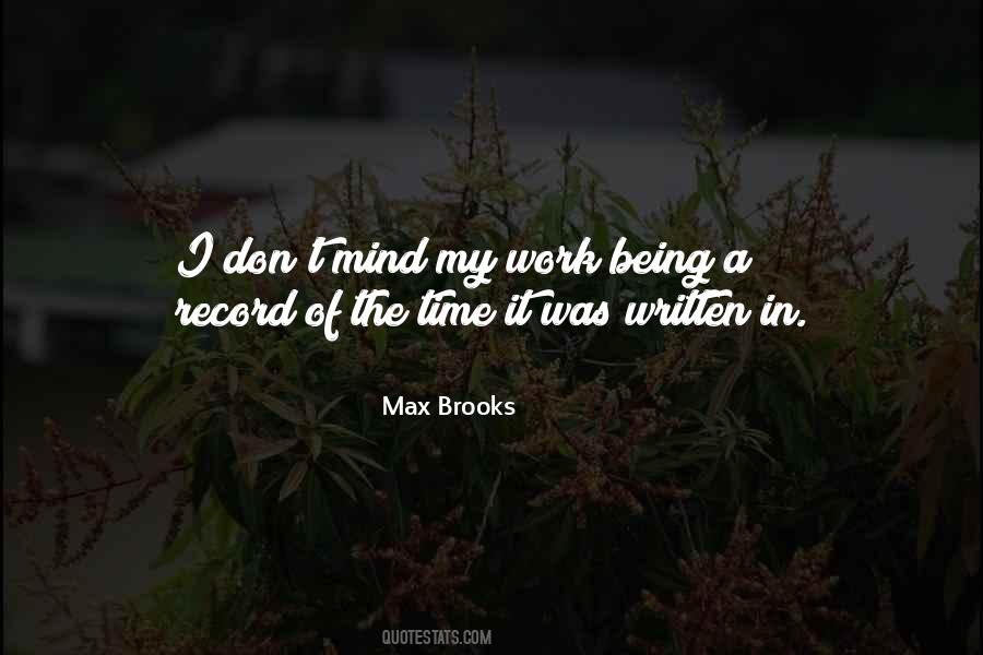 Max Brooks Quotes #672952