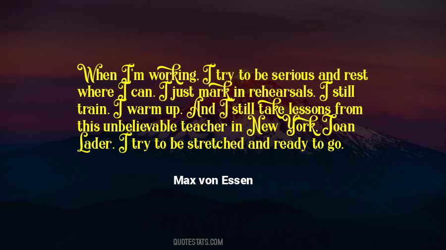 Max Von Essen Quotes #1141839