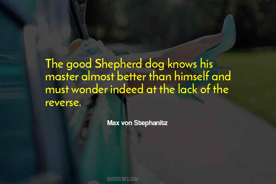 Max Von Stephanitz Quotes #1484543