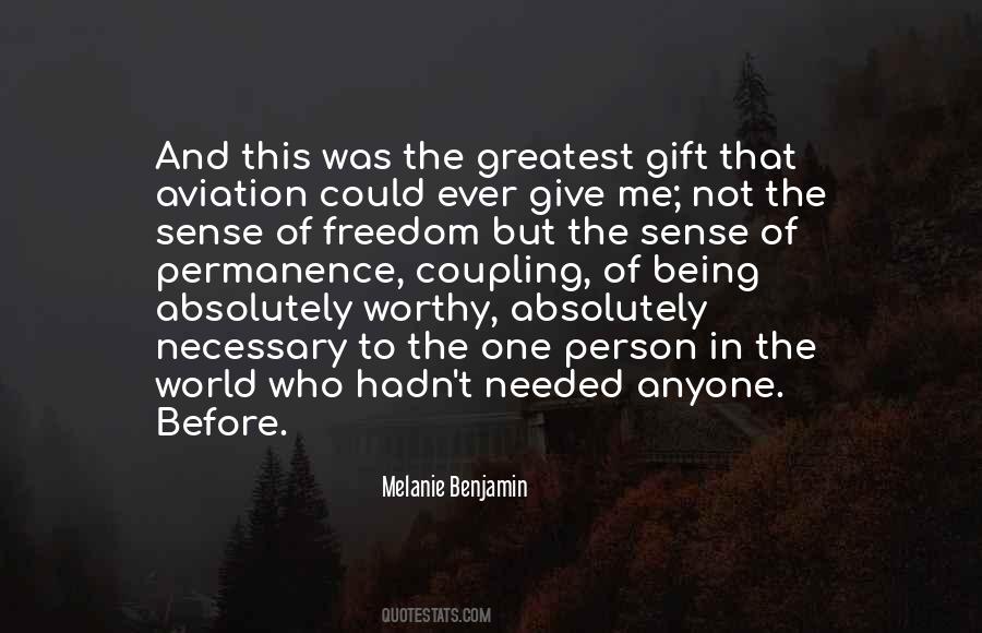 Melanie Benjamin Quotes #1147165