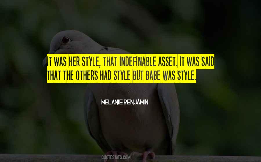 Melanie Benjamin Quotes #338988