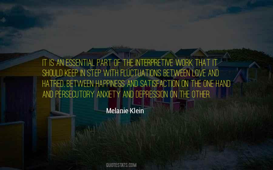Melanie Klein Quotes #1793752