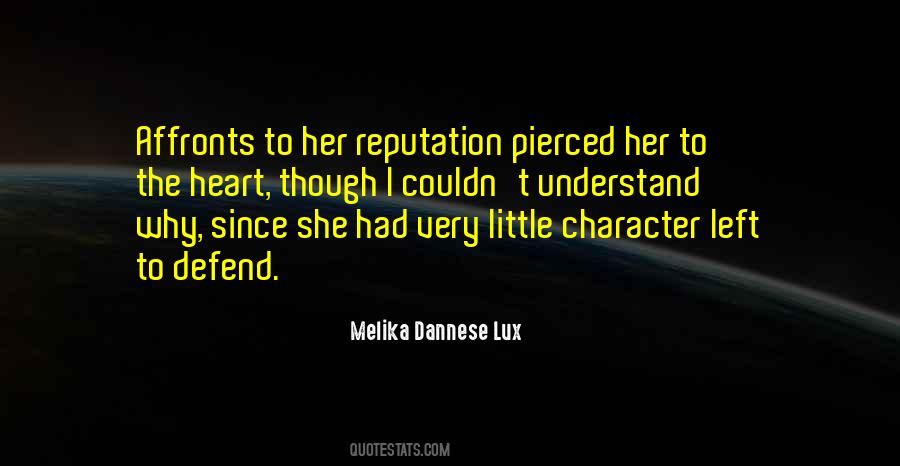 Melika Dannese Lux Quotes #1660456