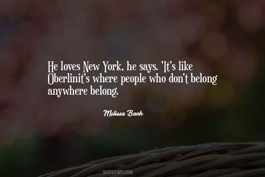 Melissa Bank Quotes #1221750