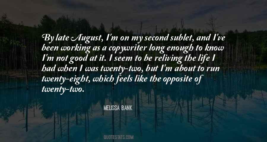 Melissa Bank Quotes #74500