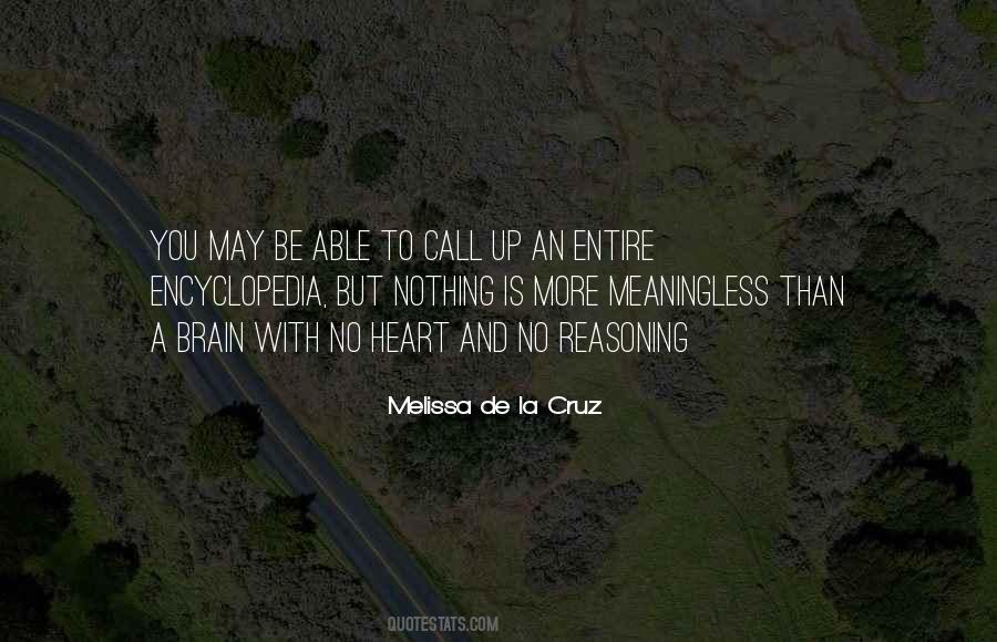 Melissa De La Cruz Quotes #1166207
